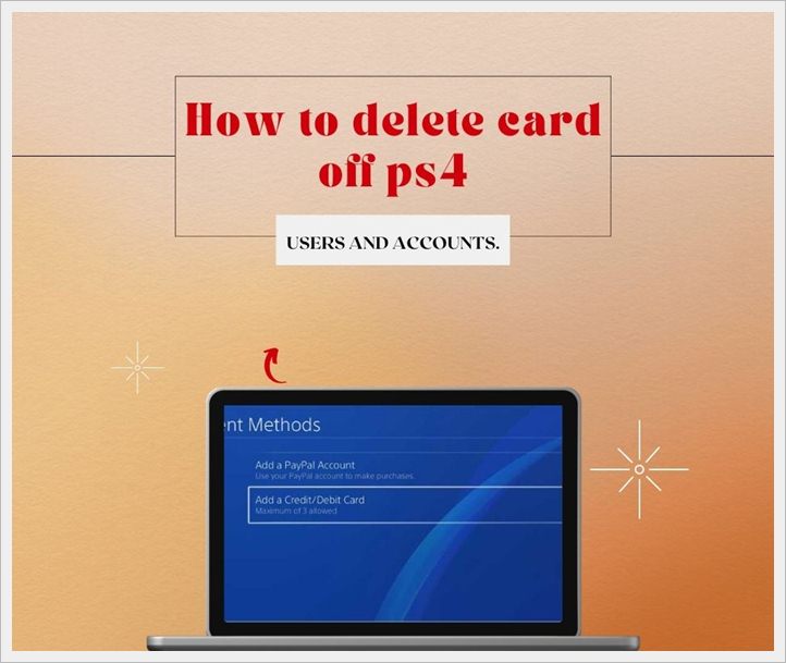 how to delete card off ps4
