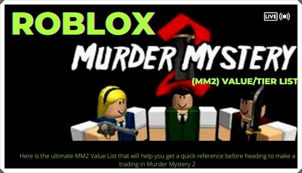 roblox murder mystery knife values