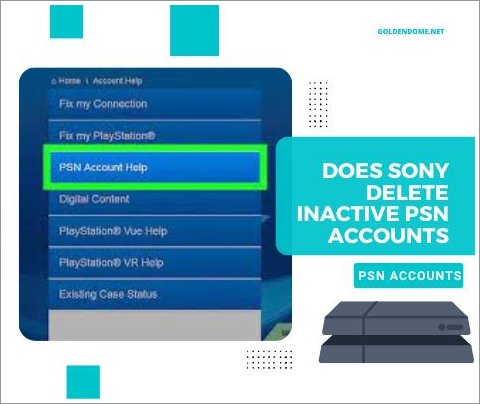 does sony delete inactive psn accounts