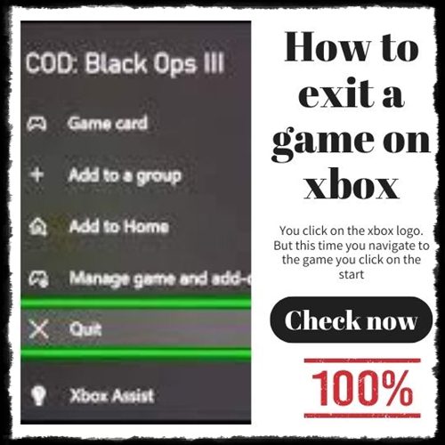 how to exit a game on xbox