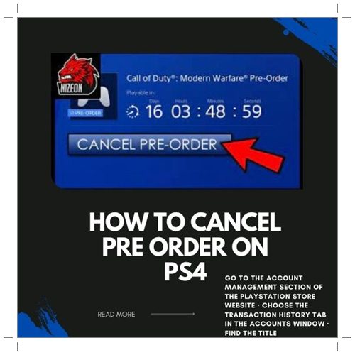 how to cancel a preorder on psn